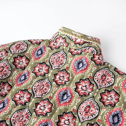 Rosalie – Manteau "Fleurs d’Hiver"