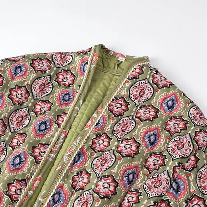 Rosalie – Manteau "Fleurs d’Hiver"