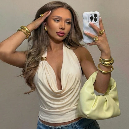 Ambre – Top "Halter Solaire"
