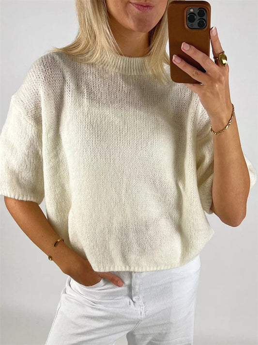 Juliette – Pull "Mi-Saison Beige"