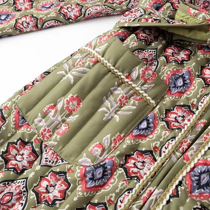 Rosalie – Manteau "Fleurs d’Hiver"