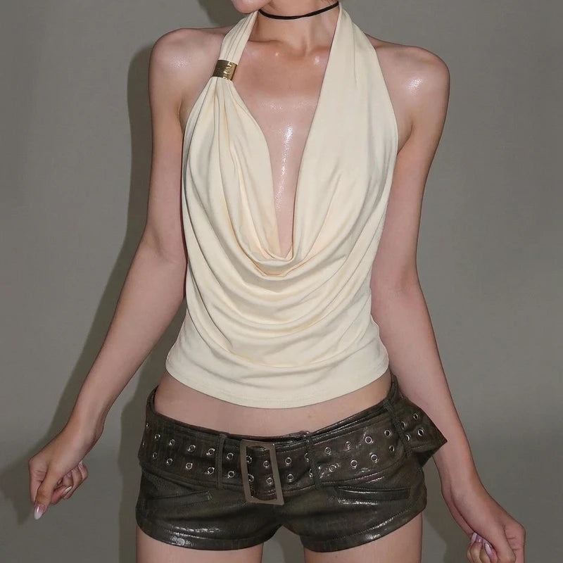 Ambre – Top "Halter Solaire"