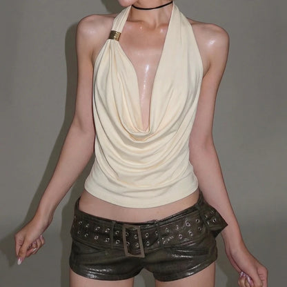 Ambre – Top "Halter Solaire"