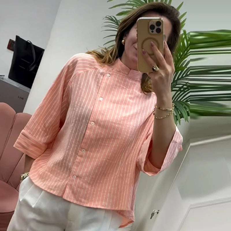 Garance – Chemise "Rayures Franches"