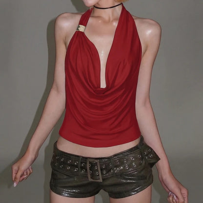 Ambre – Top "Halter Solaire"