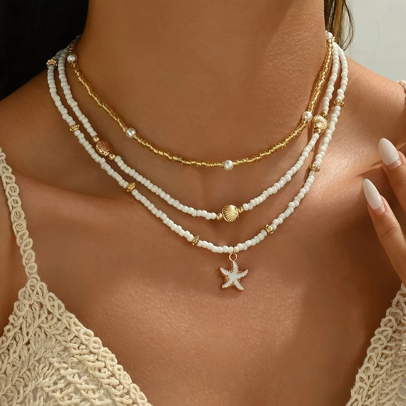 Océane – Collier "Ras-de-Cou Coquillage"
