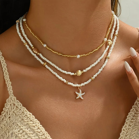 Océane – Collier "Ras-de-Cou Coquillage"