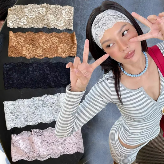 Faustine – Headband "Dentelle Douce"