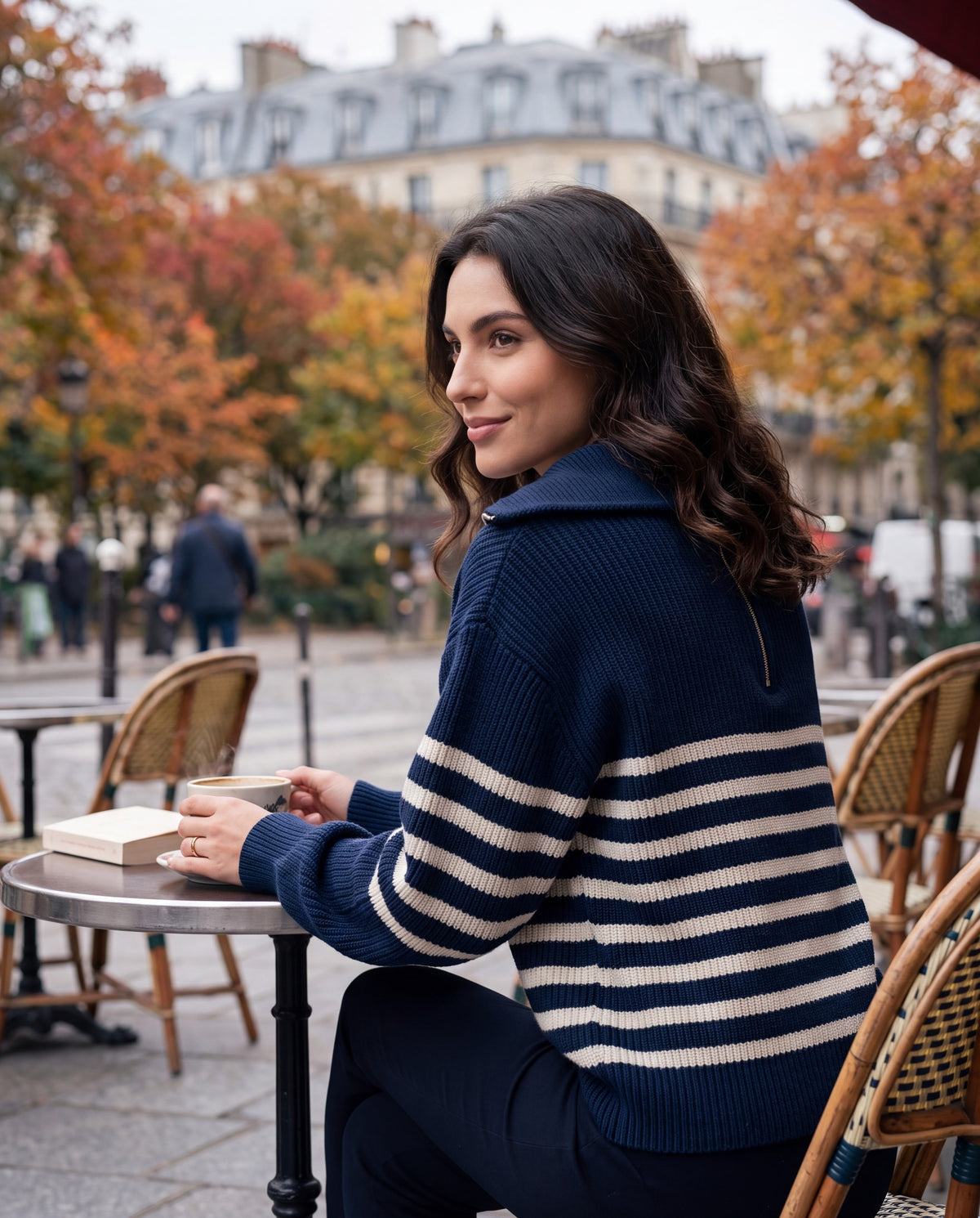 Héloïse – Pull "Rétro Marine"