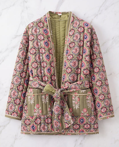 Rosalie – Manteau "Fleurs d’Hiver"