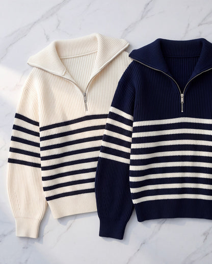 Héloïse – Pull "Rétro Marine"